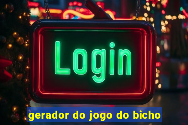 gerador do jogo do bicho